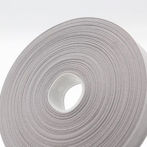 Biais de coton gris souris - Galette de 25 mètres - Fabrication française - tissuspapi
