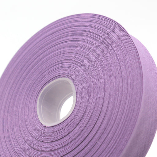 Biais de coton violette - Galette de 25 mètres - Fabrication française - tissuspapi