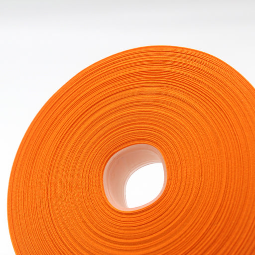 Biais de coton orange - Galette de 25 mètres - Fabrication française - tissuspapi