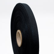 Ruban de sergé noir 10mm - Galette de 50 mètres - Fabrication française