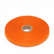 Ruban de sergé orange vif 10mm - Galette de 50 mètres - Fabrication française - TissusPapi.com