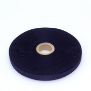 Ruban de sergé violet aubergine 10mm - Galette de 50 mètres - Fabrication française - TissusPapi.com