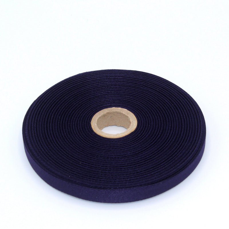 Ruban de sergé violet aubergine 10mm - Galette de 50 mètres - Fabrication française - TissusPapi.com