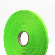 Ruban de sergé vert fluo 10mm - Galette de 50 mètres - Fabrication française - TissusPapi.com