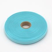 Ruban de sergé bleu lagon 10mm - Galette de 50 mètres - Fabrication française - TissusPapi.com