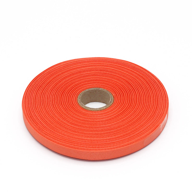Ruban de sergé corail 10mm - Galette de 50 mètres - Fabrication française - TissusPapi.com