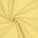 Tissu de coton aux petits triangles blancs, fond jaune pâle - OEKO-TEX®