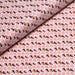 Tissu de coton ART DÉCO aux petits motifs géométriques roses, jaune safran & marron, fond blanc - OEKO-TEX® - tissuspapi
