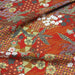 Tissu popeline de viscose motifs japonais aux tons rouges - Fabrication française - Oeko-Tex