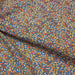 Tissu popeline de viscose bleue aux petites fleurs multicolores - Fabrication française - Oeko-Tex