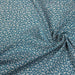 Tissu popeline de viscose bleu canard aux fines fleurs blanches - Fabrication française - Oeko-Tex