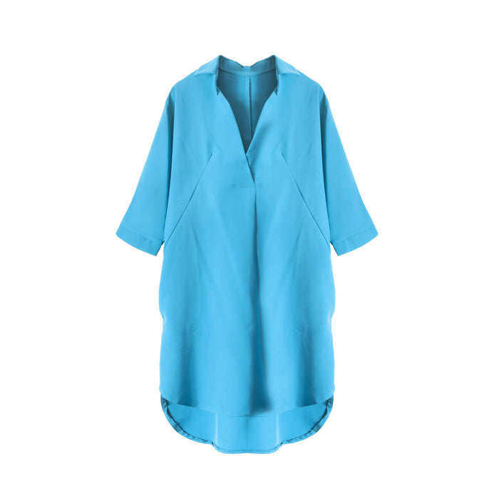 Notre tissu viscose fluide bleu turquoise, le joli choix pour votre jolie robe fluide et agréable à porter !