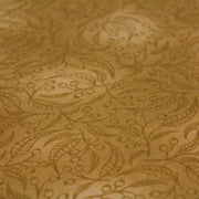 Tissu cotonnade faux - uni cappuccino, branches & feuilles - TissusPapi.com