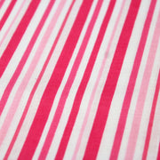 Tissu cotonnade aux rayures roses, fuchsia et blanches - TissusPapi.com