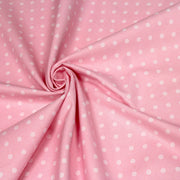 Tissu de coton rose à pois roses pâle 6mm - COLLECTION POLKA DOT - TissusPapi.com