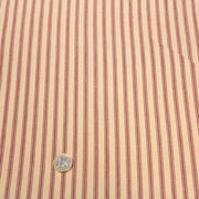 Tissu cotonnade, crème à rayures rouges - TissusPapi.com