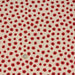 Tissu de coton façon lin AGATHE aux petits coquelicots rouges - Oeko-Tex