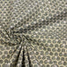 Tissu de coton motif traditionnel japonais géométrique KIKKO vert kaki - Oeko-Tex
