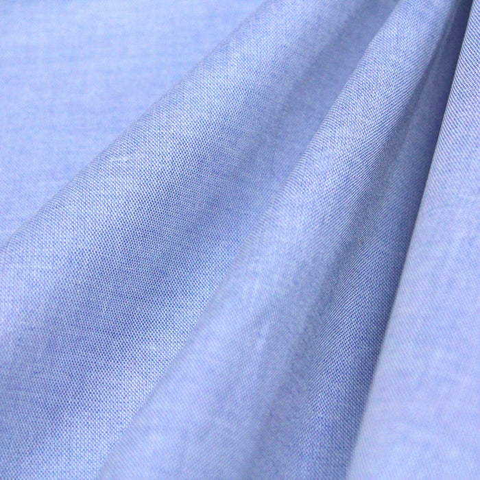 Pochon en Tissu Doublé 100% Coton - Damier bleu clair