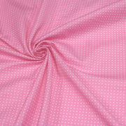 Tissu popeline de coton rose à pois blancs - COLLECTION POLKA DOT - Oeko - Tex - TissusPapi.com