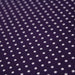 Tissu popeline de coton violet aubergine à pois blancs - COLLECTION POLKA DOT - Oeko-Tex