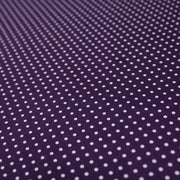 Tissu popeline de coton violet aubergine à pois blancs - COLLECTION POLKA DOT - Oeko - Tex - TissusPapi.com