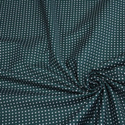 Tissu popeline de coton vert anglais à pois blancs - COLLECTION POLKA DOT - Oeko - Tex - TissusPapi.com