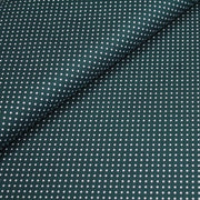 Tissu popeline de coton vert anglais à pois blancs - COLLECTION POLKA DOT - Oeko - Tex - TissusPapi.com
