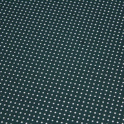 Tissu popeline de coton vert anglais à pois blancs - COLLECTION POLKA DOT - Oeko - Tex - TissusPapi.com