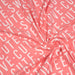 Tissu molleton de coton corail SWEET LOVE CUTE - Oeko-Tex