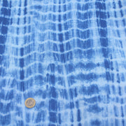 Tissu de coton tie & dye bleu des mers - TissusPapi.com