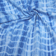Tissu de coton tie & dye bleu des mers - TissusPapi.com