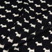 Tissu popeline de coton aux petits chiens blancs, fond noir - Oeko-Tex - tissuspapi