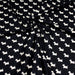 Tissu popeline de coton aux petits chiens blancs, fond noir - Oeko-Tex - tissuspapi