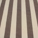 Tissu toile transat de coton HONFLEUR aux rayures marron & écrues - Fabrication française - tissuspapi