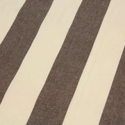 Tissu toile transat de coton HONFLEUR aux rayures marron & écrues - Fabrication française - TissusPapi.com