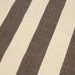 Tissu toile transat de coton HONFLEUR aux rayures marron & écrues - Fabrication française