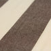 Tissu toile transat de coton HONFLEUR aux rayures marron & écrues - Fabrication française