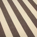 Tissu toile transat de coton HONFLEUR aux rayures marron & écrues - Fabrication française