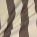 Tissu toile transat de coton HONFLEUR aux rayures marron & écrues - Fabrication française
