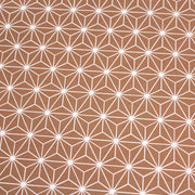 Tissu cotonnade motif traditionnel japonais des feuilles ASANOHA cassonade & blanc - STANDARD 100 OEKO - TEX - TissusPapi.com
