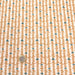 Tissu de coton aux petits triangles ocres & vert pin, fond blanc - OEKO-TEX®