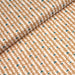 Tissu de coton aux petits triangles ocres & vert pin, fond blanc - OEKO-TEX® - tissuspapi