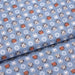 Tissu de coton AZULEJOS aux soleils multicolores, fond bleu horizon - OEKO-TEX®