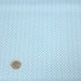 Tissu de coton aux petites lunes blanches, fond bleu ciel - OEKO-TEX®