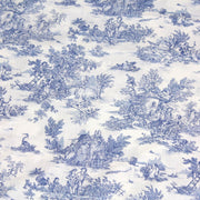 Tissu coton renforcé TOILE DE JOUY grande largeur 280cm : bleu, rouge, vert, gris - OEKO - TEX - TissusPapi.com