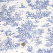 Tissu coton renforcé TOILE DE JOUY grande largeur 280cm : bleu, rouge, vert, gris - OEKO - TEX - TissusPapi.com