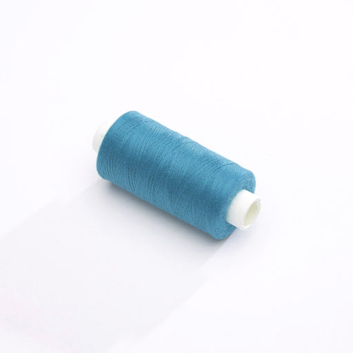 Bobine de fil bleu turquoise - 500m - Fabrication française - Oeko-Tex - tissuspapi