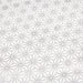 Tissu de coton saki motif traditionnel japonais géométrique ASANOHA blanc et argenté - Oeko-Tex - tissuspapi