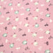 Tissu de coton aux petits oiseaux & fleurs, fond rose - OEKO-TEX® - tissuspapi